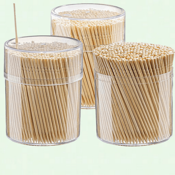 Round Single-Point Bamboo Wooden Toothpicks, Wood Tooth Picks