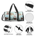 thumbnail image 5 of Rocae Cute Pug Dogs Print Round Travel Duffel Bag and Fitness Bag, Women's Waterproof Weekend Tote, Men's Travel and Fitness Essentials, 5 of 8