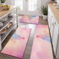 thumbnail image 2 of Pastel Rainbow Clouds Kitchen Rugs Sets Of 3,Kitchen Runner Rugs Non Skid Washable,Decorative Kitchen Floor Mats for Kitchen,Sink,Laundry,17"x30"+ 17"x47" + 17"x59", 2 of 6