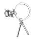 thumbnail image 3 of Llavero de tambor Baquetas de metal Llavero de percusión Llavero de tambor Llavero de nota musical Llavero de instrumento musical para mochila Bolso Bolso Colgante Plata, 3 of 6
