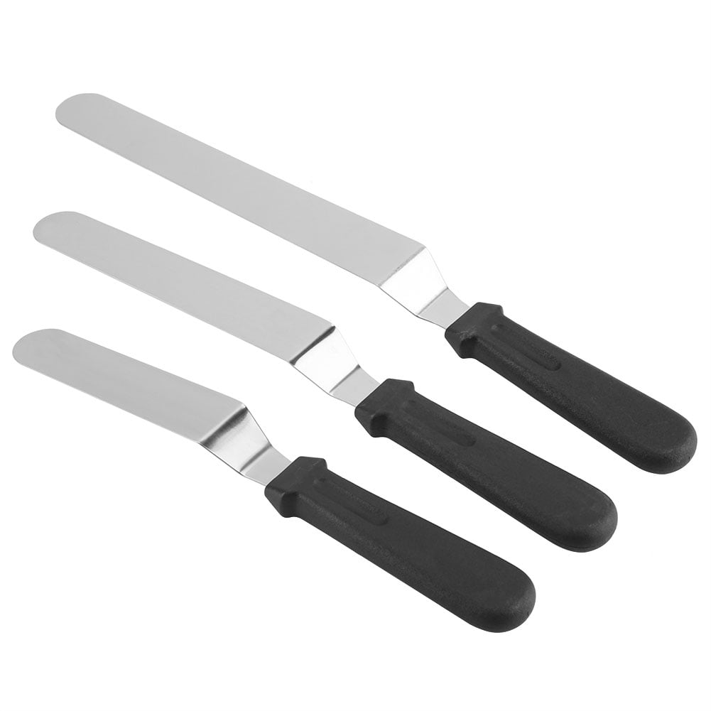 WALFRONT 3pcs/ Set Stainless Steel Cake Knife for Decoration
