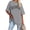 Light Gray, variant on Langwyqu Womens Oversized T Shirts Half Sleeve Summer Loose Casual Tees Female Los Angeles Tunic Tops