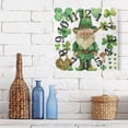 thumbnail image 6 of Gnome Fairy Leaves St-patrick's Day Wall Clock Square Silent Non Ticking Battery Operated Clock for Home Bathroom Kitchen Bedroom Living Room, 6 of 8