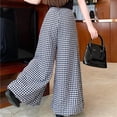 thumbnail image 5 of Women's Printed Bandage Pants, Elastic Waist With Pocket Detail, Casual Wide Leg Trousers For Boho Fashion Black XL, 5 of 5