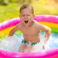thumbnail image 4 of Inflatable round pool 3 rings + inflatable base 61 x 22 cm, 28 l, Blue, pink, green, 4 of 5