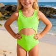 thumbnail image 2 of Girl Swimsuit Two Piece, Bathing Suit Girls 7-8 Sun Protection Rash Guard Bathing Suits Quick Dry Cute Floral Swim Suits Floral Kids Girls Swim Set Beachwear, 2 of 8