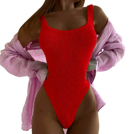 2025 New Women s onepiece High Waist Thong Bikini Swimsuits Tummy High Waisted Men s Pajama Shorts Bathing Suit Wrap Tie Bikini