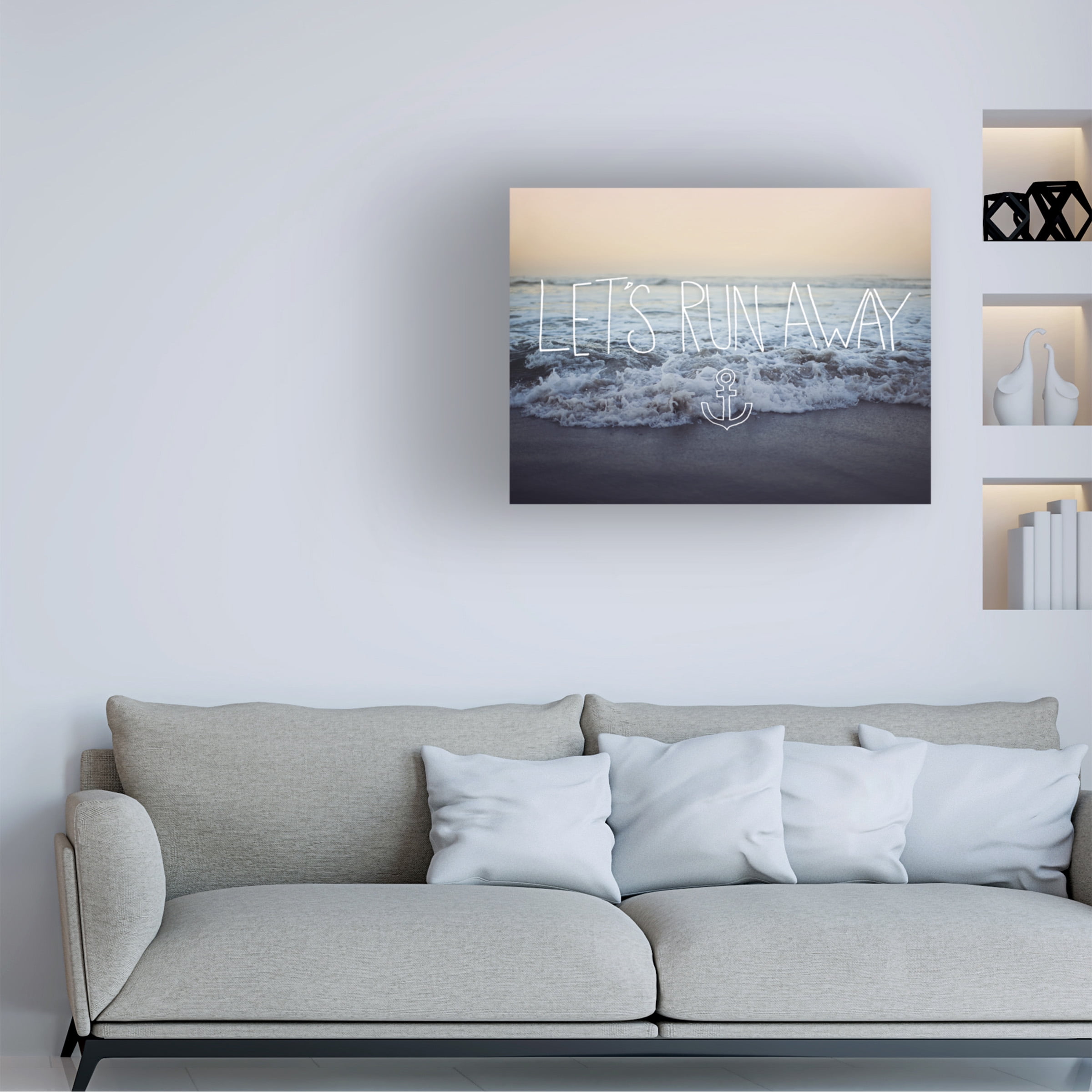 Leah Flores 'Let's Run Away to Arcadia Beach' Canvas Art