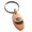 Rose, variant on Stainless Steel Letter G Initial 3D Monogram Engraved Small Oval Charm Keychain Keyring