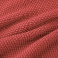thumbnail image 4 of PiccoCasa 100% Cotton Soft Knitted Throw Solid Blanket for Couch Sofa Bedroom, Orangered 60"x79", 4 of 8