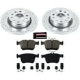 thumbnail image 3 of PowerStop Rear Z23 Evolution Sport Carbon-Fiber Ceramic Brake Pad and Drilled & Slotted Rotor Kit Fits: AUDI VOLKSWAGEN Select Models K7093, 3 of 10