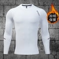thumbnail image 3 of asjyhkr Mens Workout Compression Shirts Long Sleeve Crew Neck Quick Drying Gym Athletic High Performance T Shirts Tops, 3 of 7