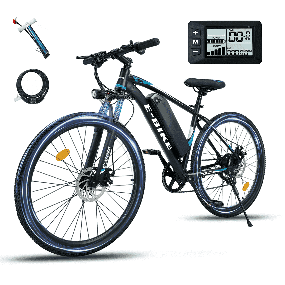 Twenty5 GT 800W Chopper Stretch Cruiser Ebike, 26