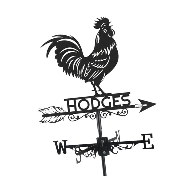 harayaa Decorative Metal Weather Vane, Durable Wind Direction Accessory for Garden Roof, Rooster