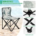 thumbnail image 4 of 600D Oxford Camping Chair Portable Foldable Chair Supports 220 lbs for Picnic, Fishing, Backpacking Vintage Christmas Winter Scene, 4 of 8
