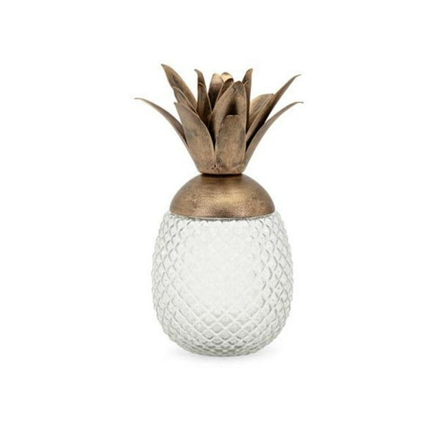 Imax 10283 Mauna Lidded Decorative Canister, White - Small