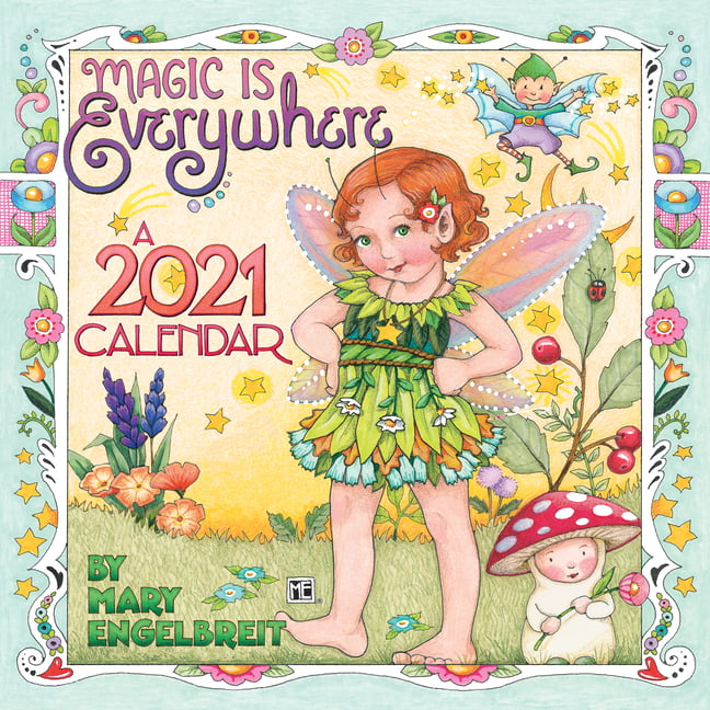 mary-engelbreit-2021-mini-wall-calendar-magic-is-everywhere-walmart-walmart