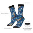 thumbnail image 4 of Bingfone Compression Socks for Women and Men Long Socks for Running Athletic Cycling Nurse- Hawaiian Style, 4 of 6