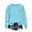 Sky Blue, variant on Itsame Women Long Sleeve Heart T-Shirts Valentine's Sweatshirt Loose Crew Neck Tops Dark Gray Size M