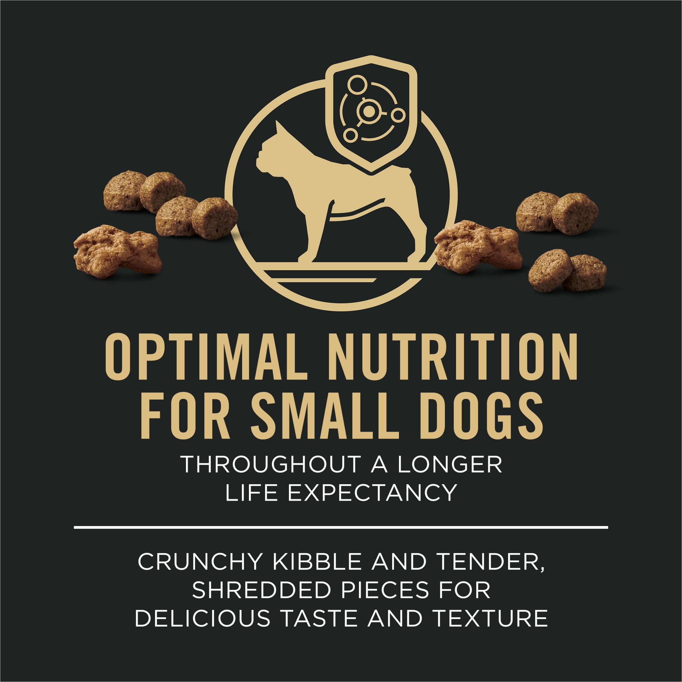 Purina Pro Plan Small Breed Dog Food Shredded Blend Chicken and Rice Formula With Guaranteed Live Probiotics