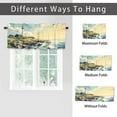 thumbnail image 6 of Lighthouse Kitchen Curtain Valances Vintage Tower Cabin Nautical Coastal Scenery Window Treatment Valance Curtains for Bathroom 54 by 18 in, 1 Panel, 6 of 6
