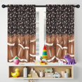 thumbnail image 5 of Blackout Kids Curtains,Leopard Print and Footballs Pattern Childrens Insulated Curtains Set Of 2,Bedroom Essentials,Toddler Room Decor 42"x54", 5 of 5