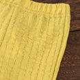 thumbnail image 5 of JUMEYU Toddler Sets for Girls Girls Summer Outfits Ruffle Sleeve Button Up Tops Pants Spring Toddler Girl Clothes Sets 5T 6T (Gold,5-6 Years), 5 of 7