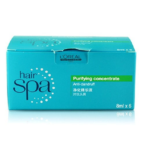 L'Oreal Hair Spa Purifying Concentrate For Anti-Dandruff - Pack Of 6 Ampules (8mlx6) - 48 ml L'Oreal Hair Spa Purifying Concentrate For Anti-Dandruff - Pack Of 6 Ampules (8mlx6) - 48 ml