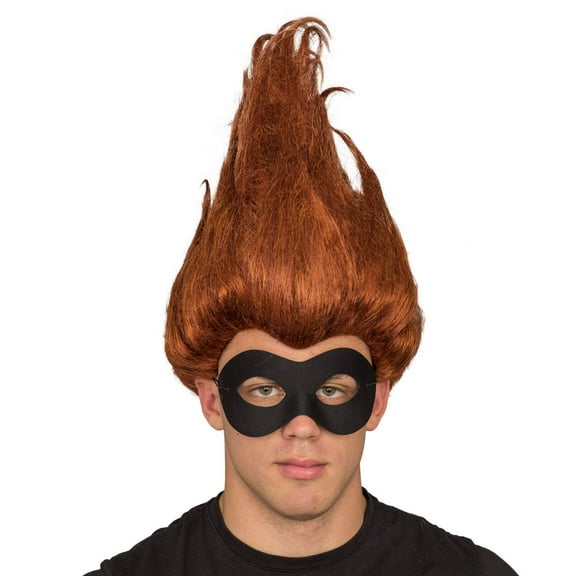 Incredible Superhero buddy pine Adult Deluxe Costume Wig and Mask