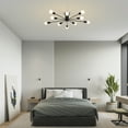 thumbnail image 3 of Pimlin 38 in. 10-Light Indoor Matte Black Finish Semi-Flush Mount Ceiling Light, 3 of 4