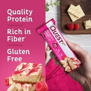 Quest Protein Bar, White Chocolate Raspberry, 20g Protein, Gluten Free, 4 Ct