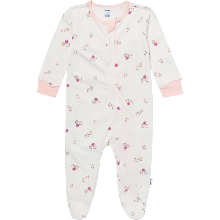 Gerber Baby Sleep N' Play 2-Way Zipper Pajamas 4-Pack photo 4