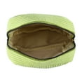 thumbnail image 3 of Bolsa de cosméticos portátil de color sólido para mujeres Unique Bargains para vacaciones, camping, gimnasio y viajes en corduroy verde, 3 of 3