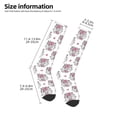 thumbnail image 5 of Fotbe Cartoon Poodle Dog print Women's Men's Novelty Crew Socks Cotton Socks Knee High Socks for Walking,Running,Nurses,Pregnancy, 5 of 9