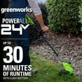 thumbnail image 4 of Greenworks 24V 10" Cordless String Trimmer with Torqdrive™ + 2Ah USB Battery & Charger 2117802AZ, 4 of 13