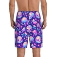 thumbnail image 6 of KLL colorful mushroom Skull rainbow for Men's 1-Pack Shorts,Sleep Pajama Shorts for Men Soft Pj Shorts Men's Pajama Bottoms Sleepwear -3X-Large, 6 of 7