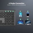 thumbnail image 3 of TECKNET BASICS Rechargeable Bluetooth Keyboard: 4-device free switching (2.4G+BT), ultra-slim full size, quiet typing, adjustable stand, 12 multimedia keys, for PC/laptop/TV/phone., 3 of 8