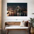 thumbnail image 3 of Elephant Stock Philadelphia Night Skyline Wall Art - Horizontal Canvas Wall Art - Living Room Wall Decor - Places Canvas - Orange And Beige Decor - 48" x 32", 3 of 8