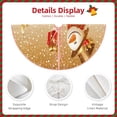 thumbnail image 4 of Daiia Christmas Snowman Gift Drawing Merry Christmas Tree Skirt , Xmas Large Lace-up Tree Skirt, Santa Snowflakes Rustic Home Decorations New Year Party Farmhouse Decor-36", 4 of 7