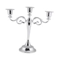 thumbnail image 4 of Candelabro De Metal De 3 Brazos, Sostiene Tres Velas, Candelabro De Pilar Antiguo De Metal, Estilo Europeo, Para Bodas Y Cenas A La Luz De Las Velas, 4 of 7