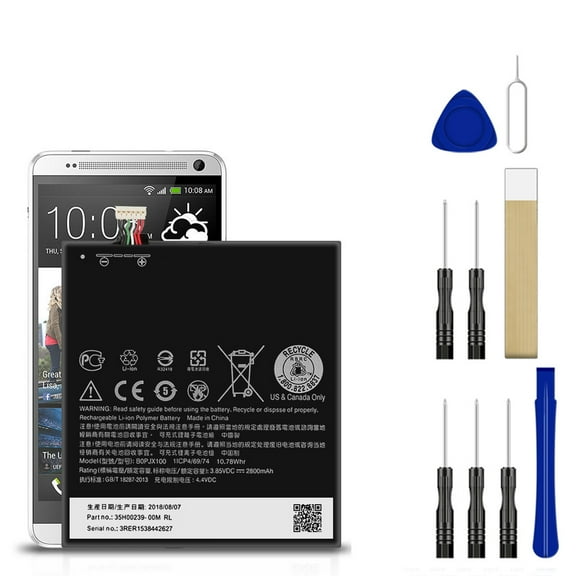 Replacement Battery B0PJX100 35H00239-00M For HTC Desire 728 2PQ8110 Tool