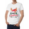 thumbnail image 1 of T-Shirts for Men, 2025 Christmas Hat Antlers Crew Neck Cotton T-Shirt Men's Short Sleeve Xmas Tree Snowflake Light Balls, 1 of 8