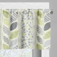 thumbnail image 3 of Ambesonne Abstract Window Valance, Stripes Sketched Leaves, 54" X 12", Green Grey, 3 of 5