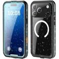 thumbnail image 1 of for iPhone 17 Pro Max Waterproof Case Compatible with MagSafe, Magnetic Waterproof Full Body IP68 Underwater Case Built-in Screen Protector Military Grade Shockproof Cover with Lanyard, 1 of 7