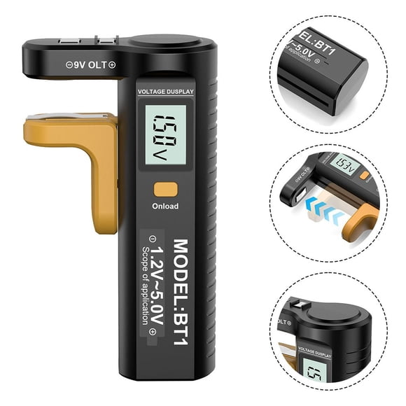 1Pcs Dry Battery Tester Suitable for Aaa/Aa/C/D/N/9V/1.5V Button Battery Tester