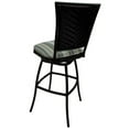 thumbnail image 2 of Indoor/Outdoor Extra Tall 35" Bar Stool Erin without Arms Black Frame-Beige mix, 2 of 2
