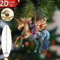thumbnail image 7 of Shoreew 2D Horse Hanging Ornament Acrylic Flat Horse Decoration Christmas Tree Ornament for Horse Lovers Equestrian Gifts Holiday Decor, 7 of 7