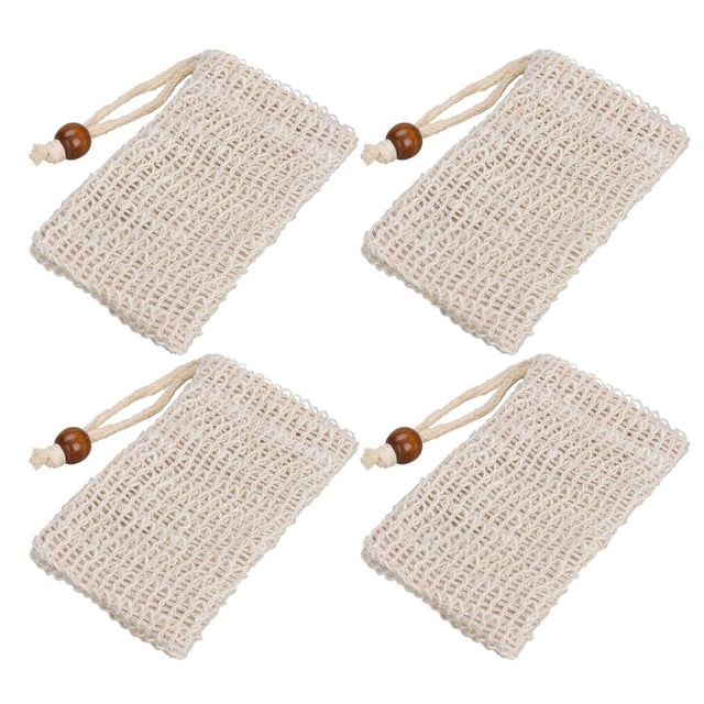 WDOplteas Bolsas Jabón Portátiles Red Exfoliante para Baño Facial (4 Piezas)
