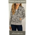 thumbnail image 3 of Eddie Bauer Women's Soft Warm Fleece Long Sleeve Lounge Zip Up Hoodie W/ Pockets (Heather Smoke, S), 3 of 3