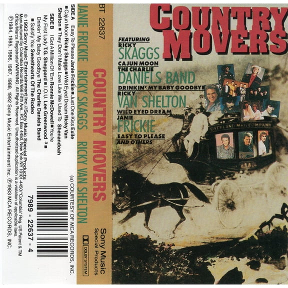 Cruisin' Country Movers - Self Titled - Various Artists (Cassette)